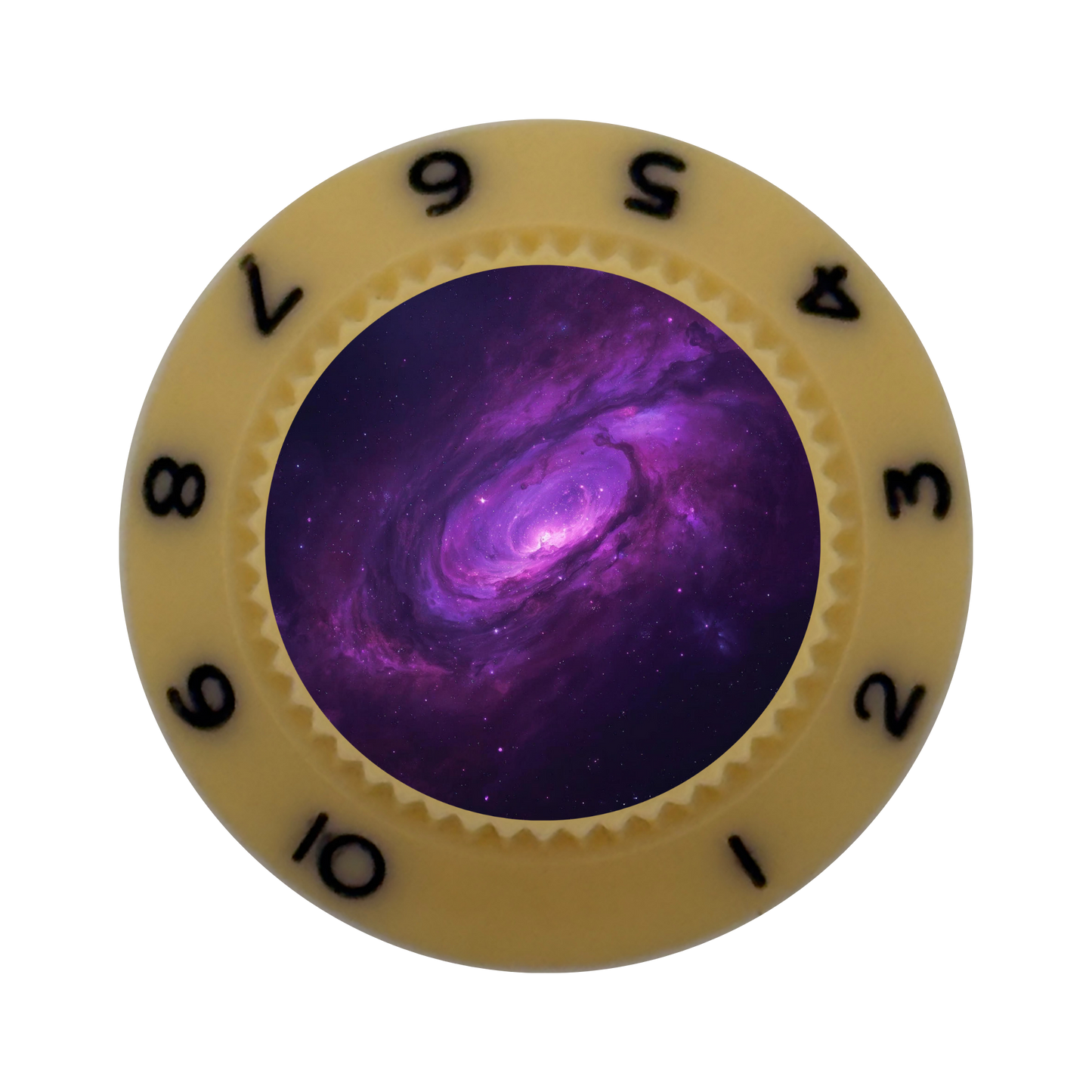 Custom Strums™ Purple Galaxy Strat-Style Knob (Single)