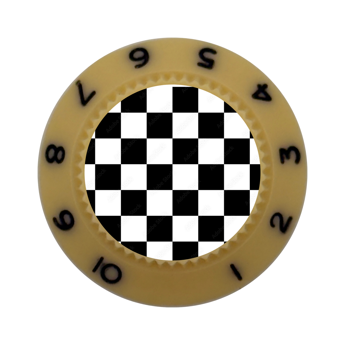 Custom Strums™ Checkerboard Strat-Style Knob (Single)