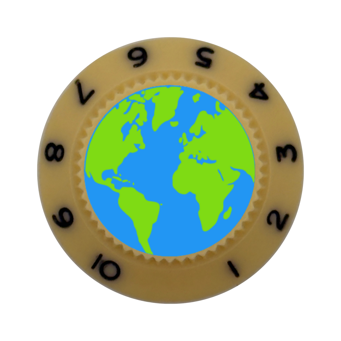 Custom Strums™ Earth Strat-Style Knob (Single)
