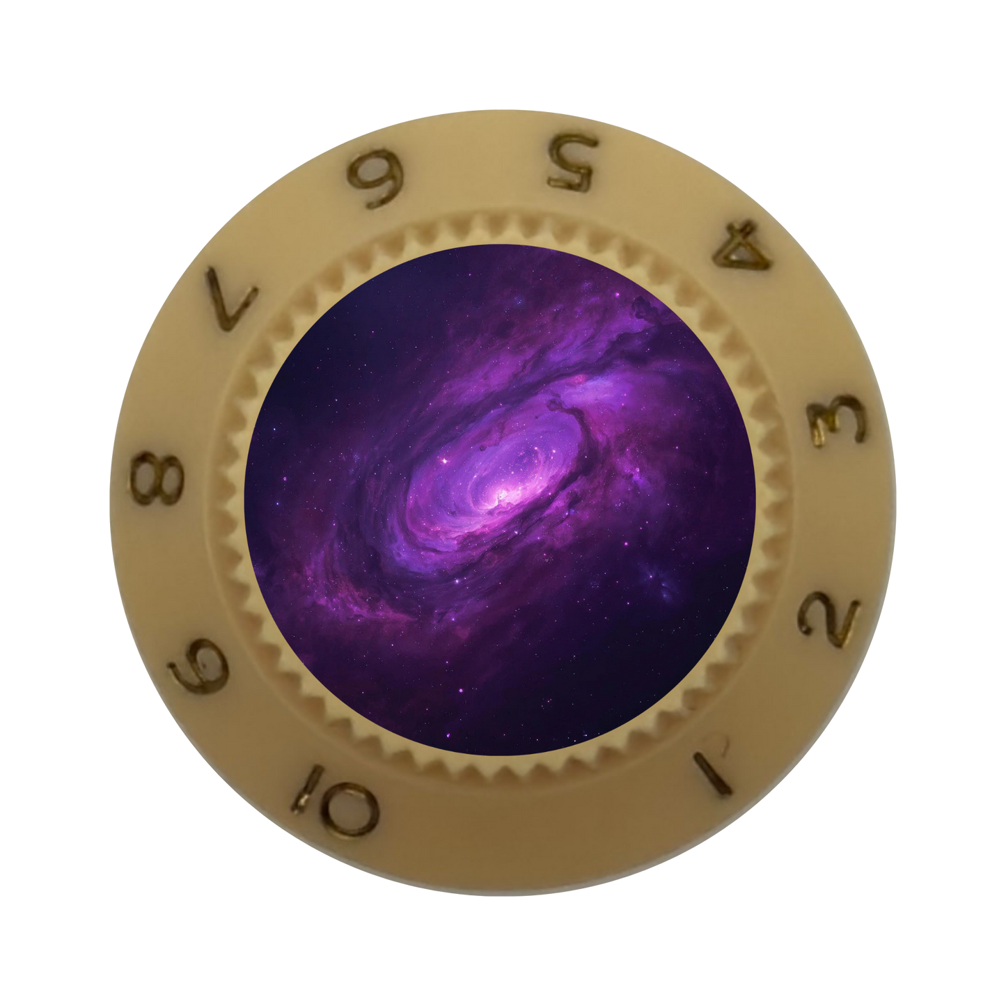 Custom Strums™ Purple Galaxy Strat-Style Knob (Single)