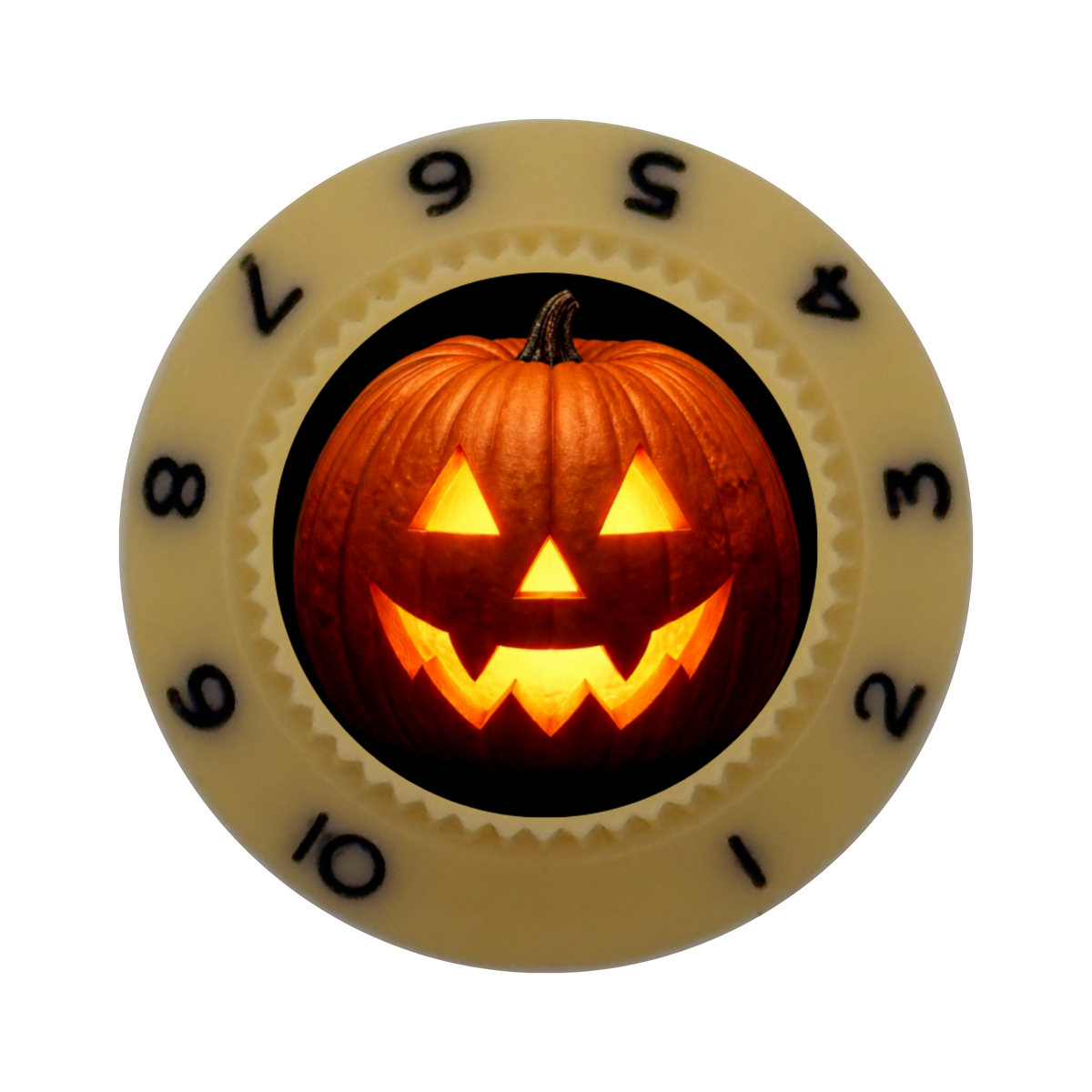 Custom Strums® Jack-o’-Lantern Strat-Style Knob (Single)