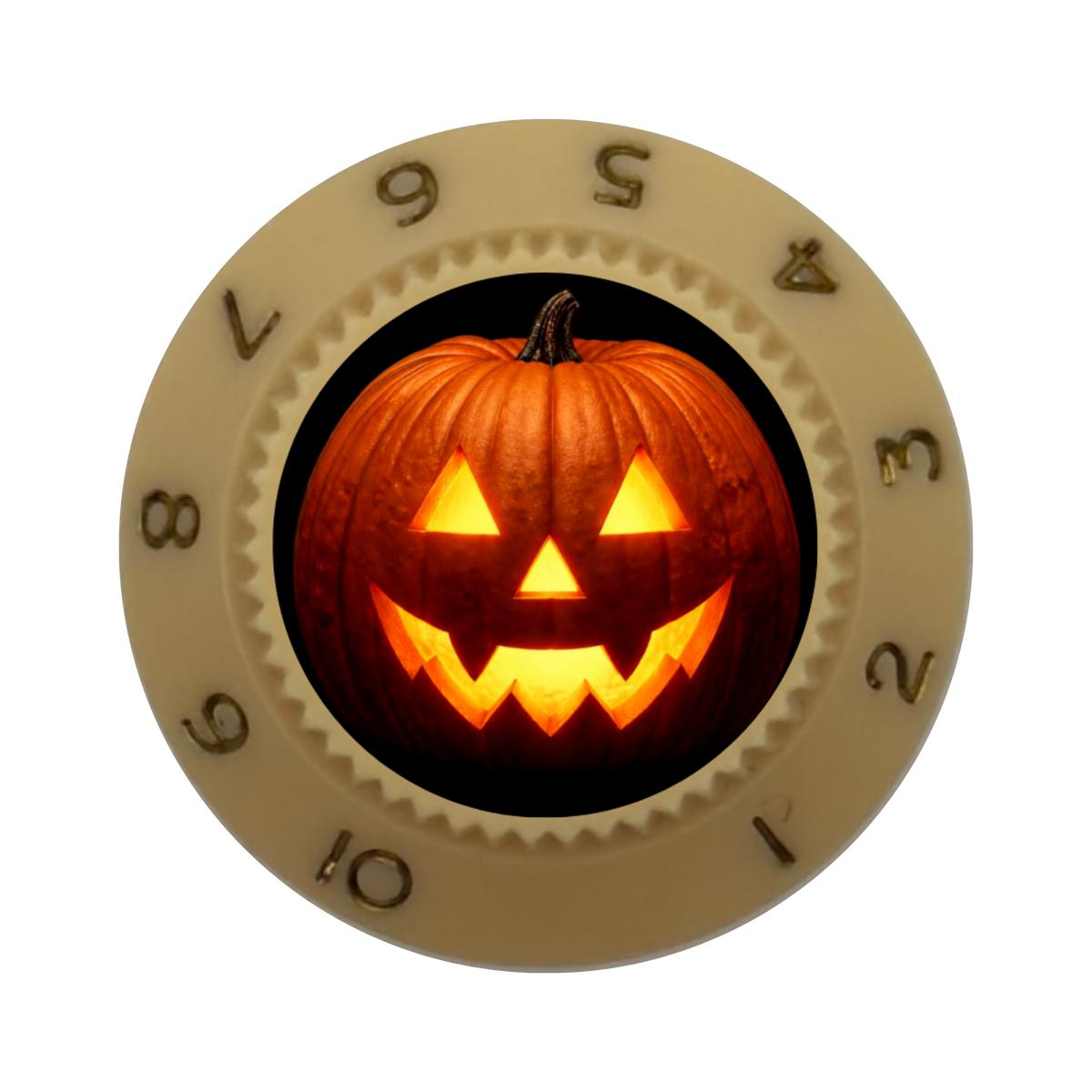 Custom Strums® Jack-o’-Lantern Strat-Style Knob (Single)