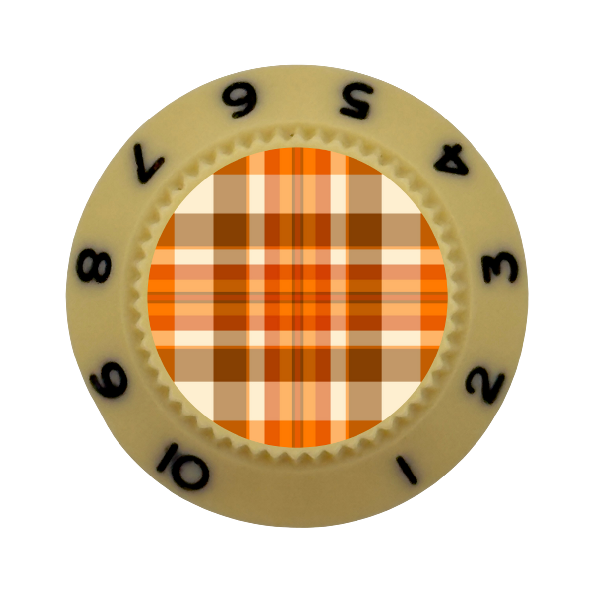 Custom Strums® Fall Plaid Strat-Style Knob (Single)