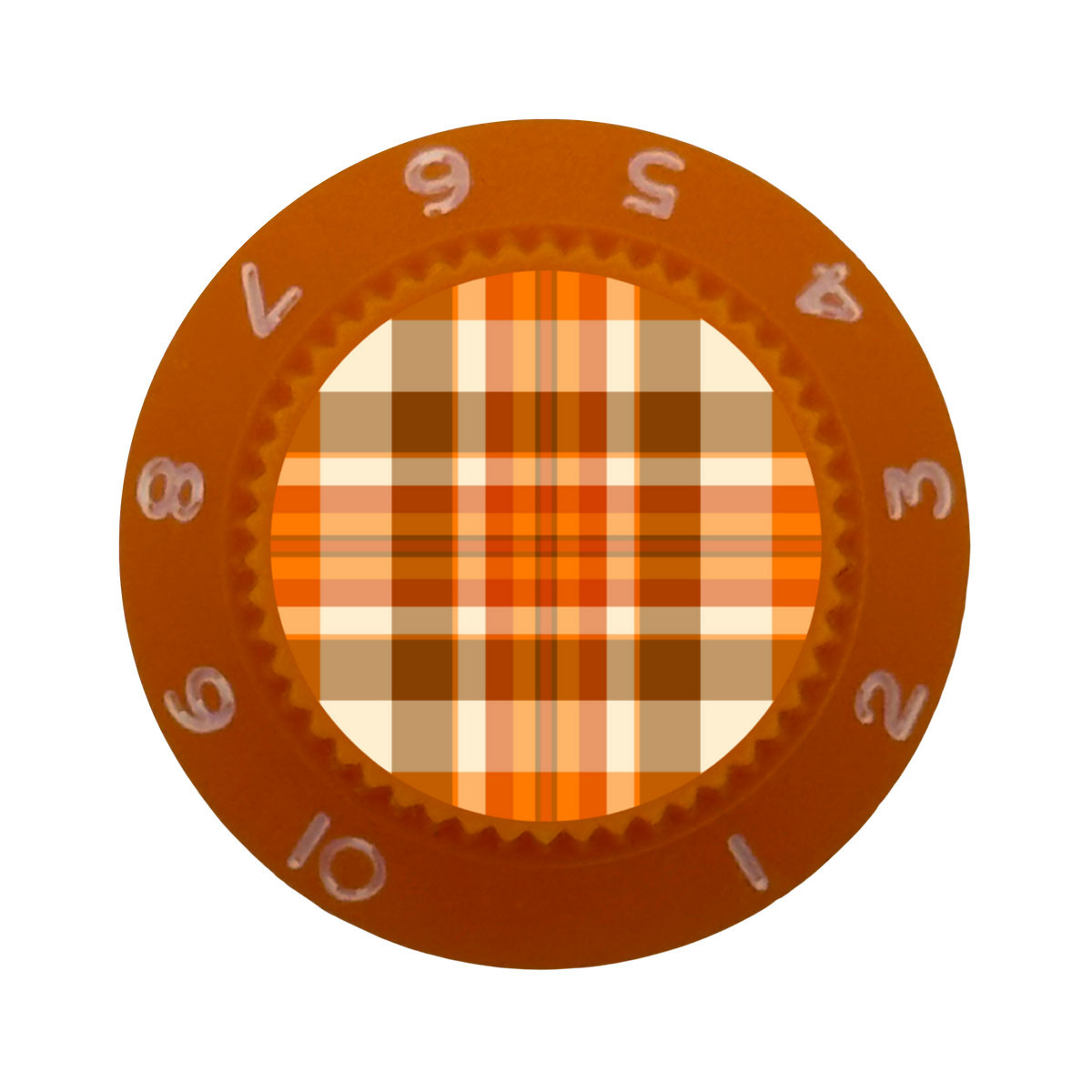 Custom Strums® Fall Plaid Strat-Style Knob (Single)