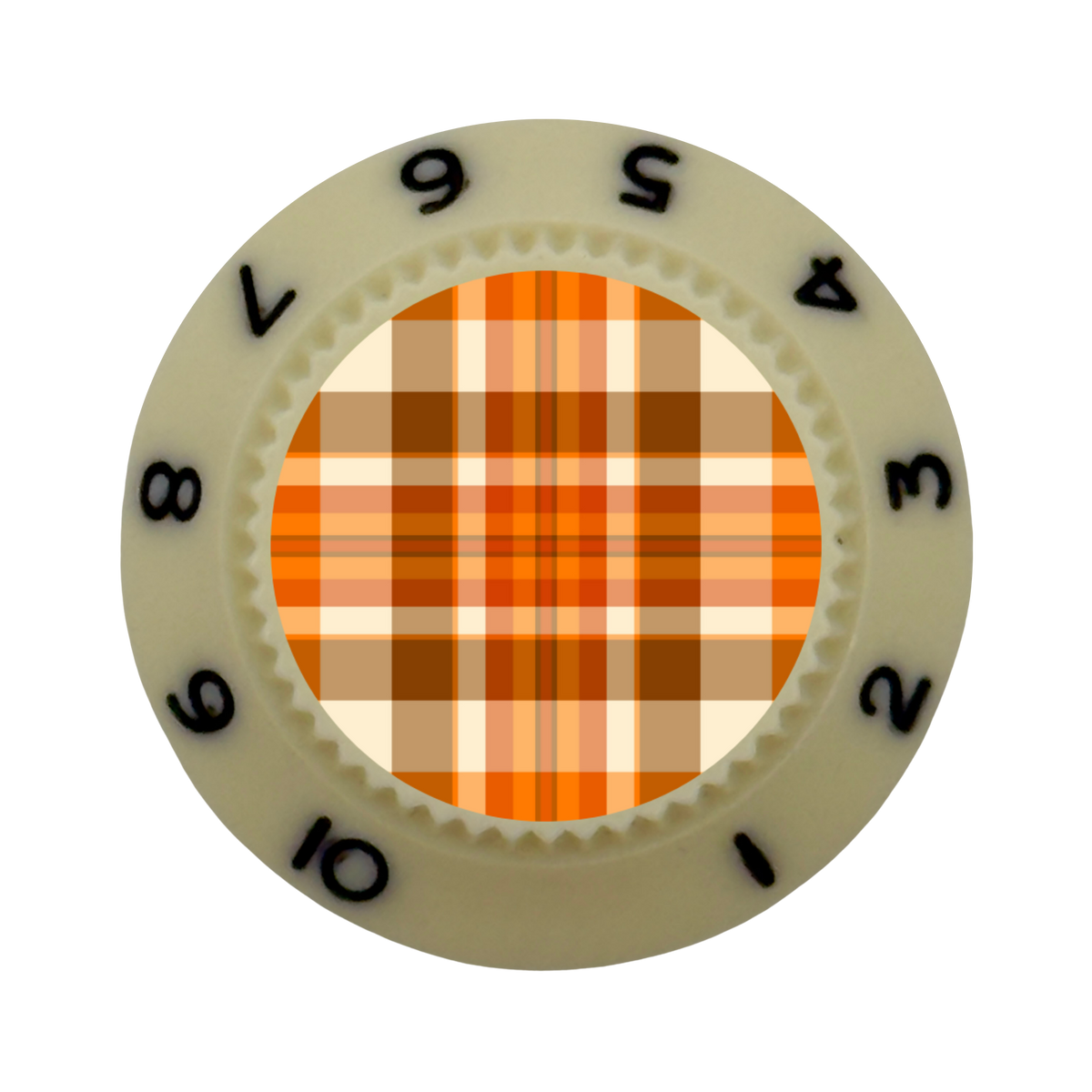 Custom Strums® Fall Plaid Strat-Style Knob (Single)