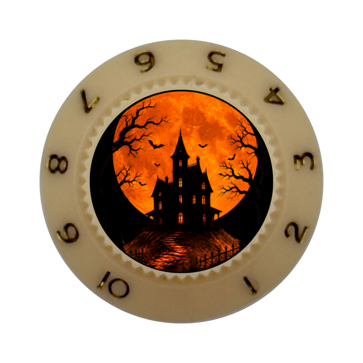 Custom Strums® Haunted Moon Strat-Style Knob (Single)