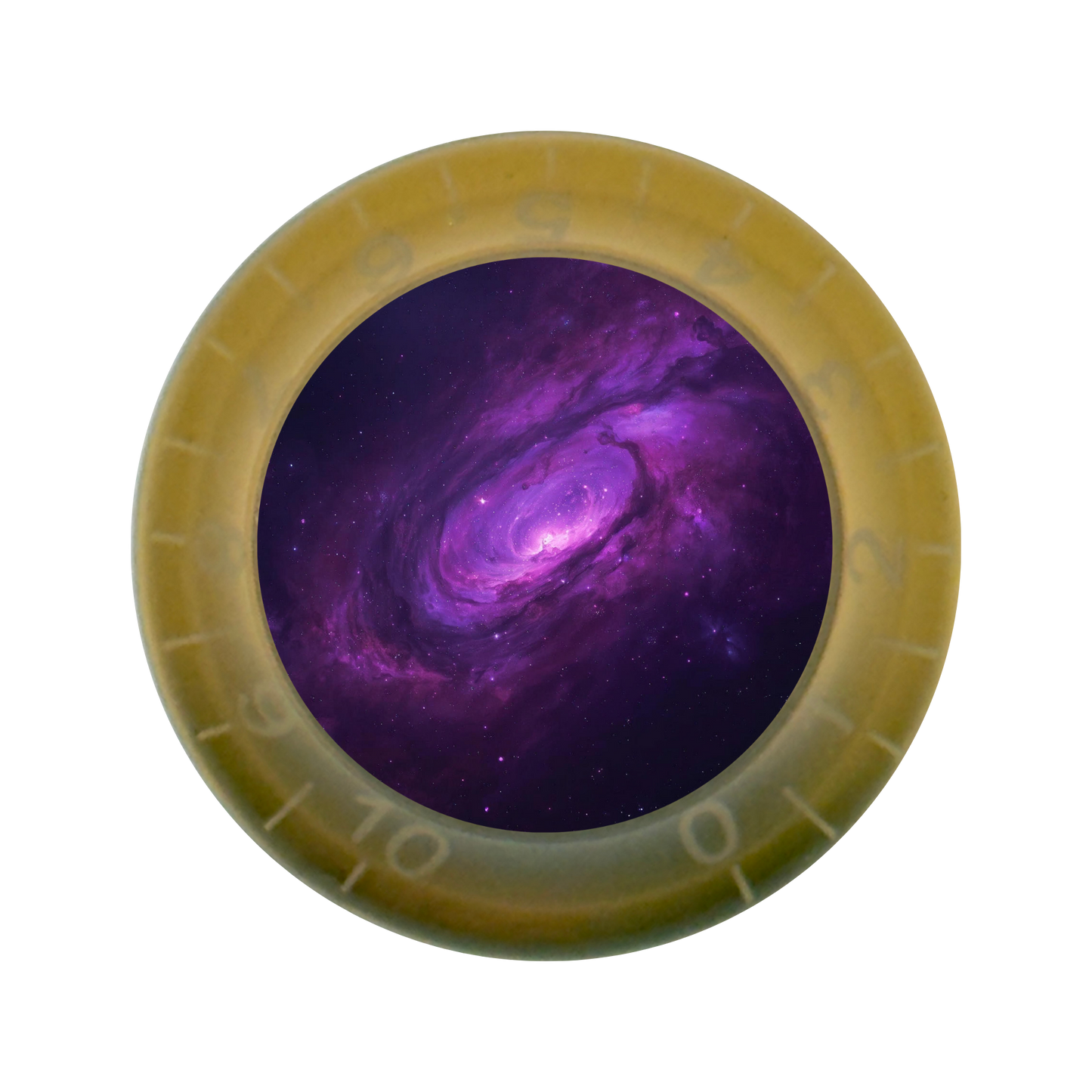 Custom Strums™ Purple Galaxy Bell-Style Knob (Single)
