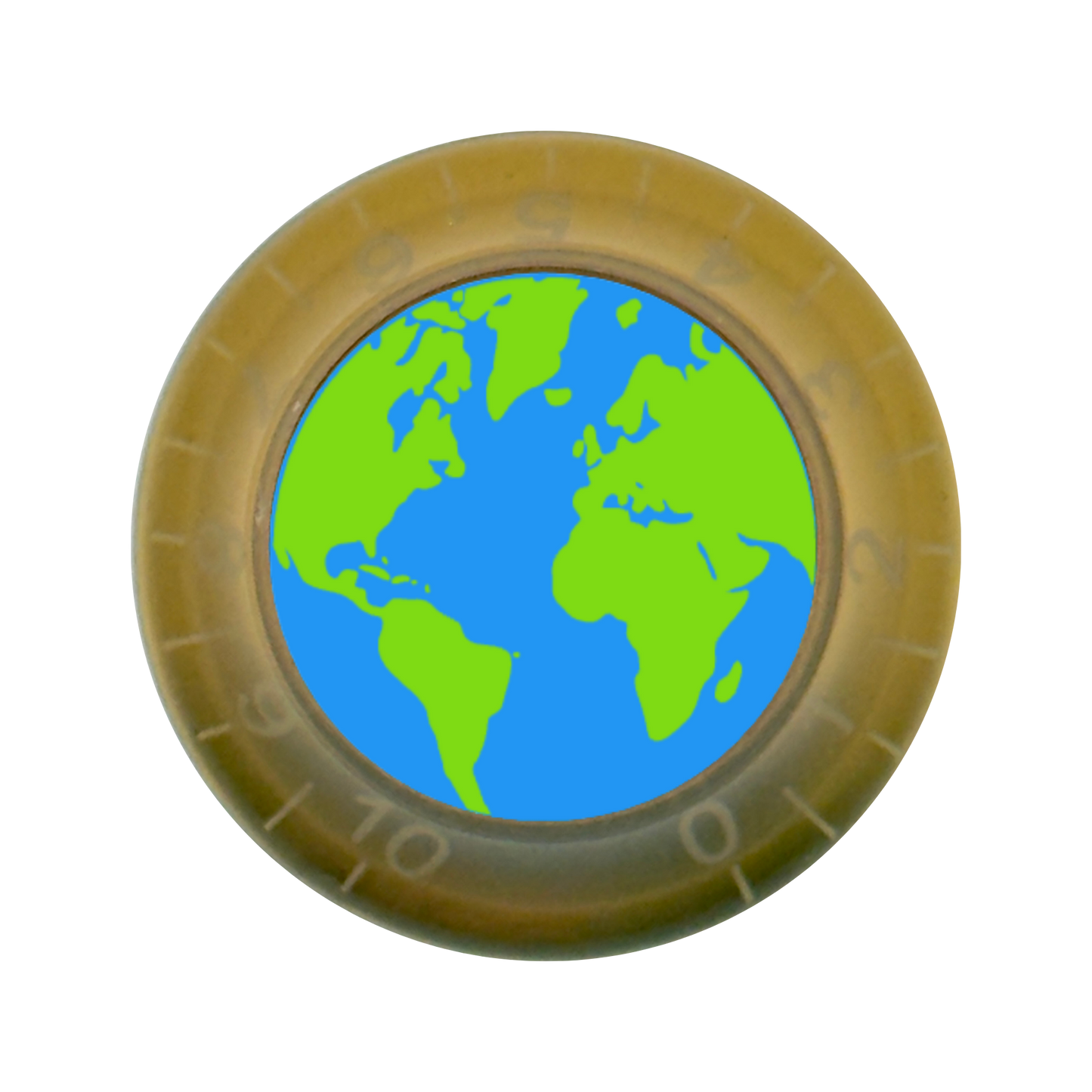 Custom Strums™ Earth Bell-Style Knob (Single)