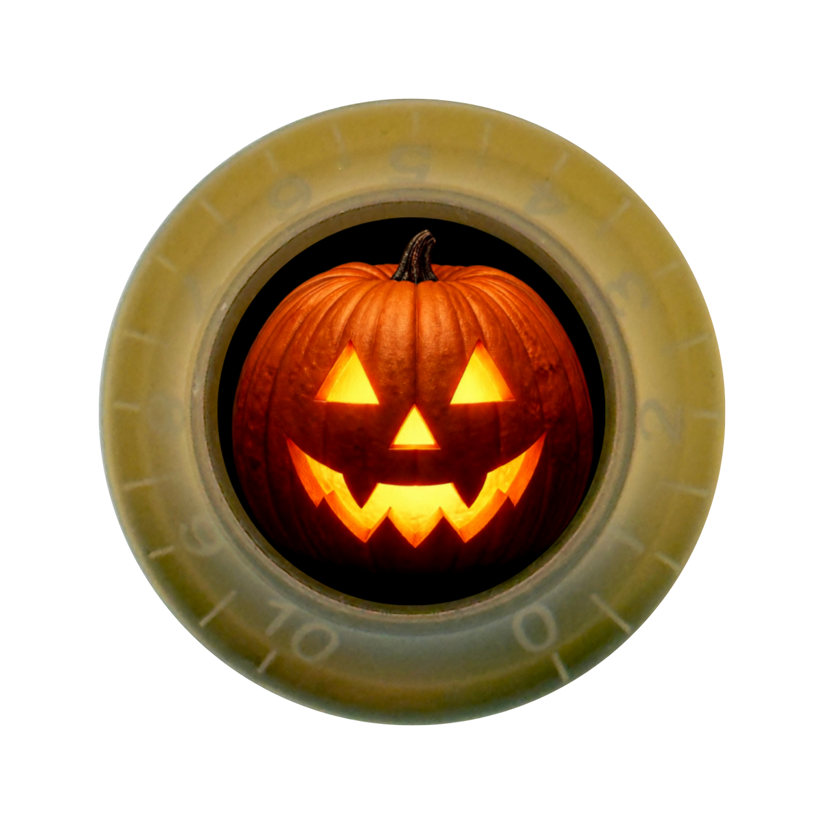 Custom Strums® Jack-o’-Lantern Bell-Style Knob Metric (Single)