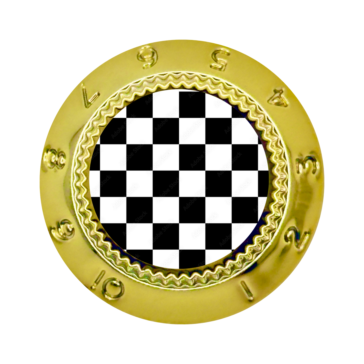 Custom Strums™ Checkerboard Strat-Style Knob (Single)