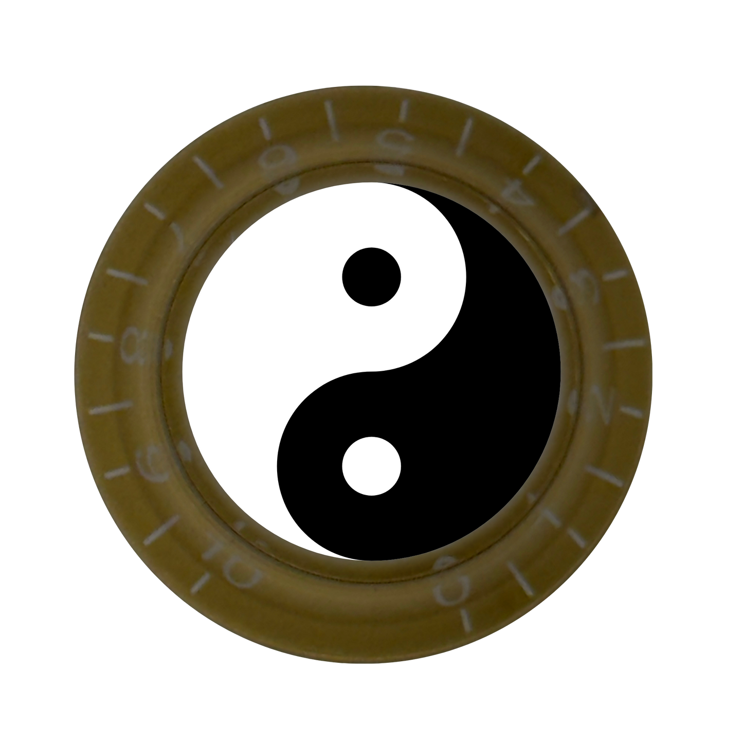 Custom Strums™ Yin and Yang Top Hat-Style Knob (Single)