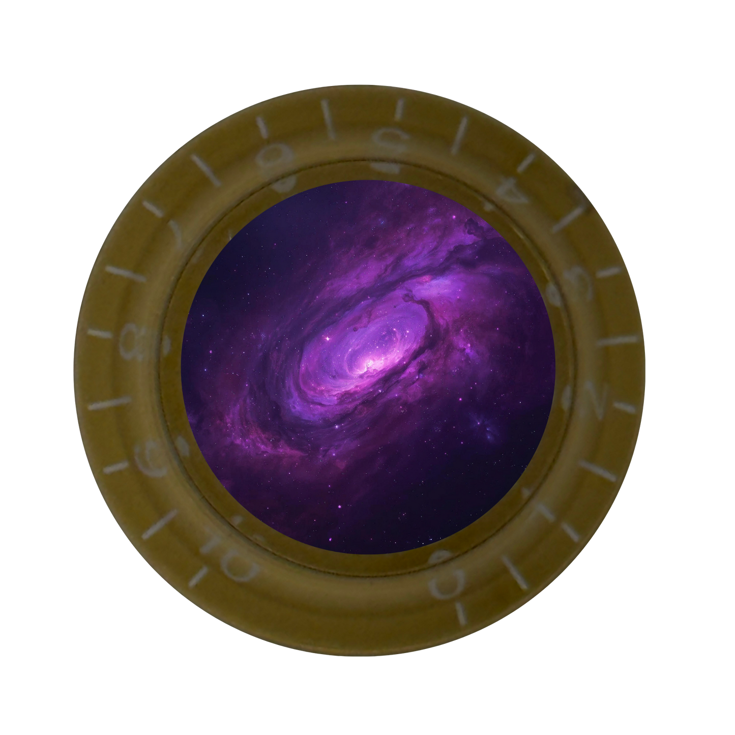Custom Strums™ Purple Galaxy Top Hat-Style Knob (Single)