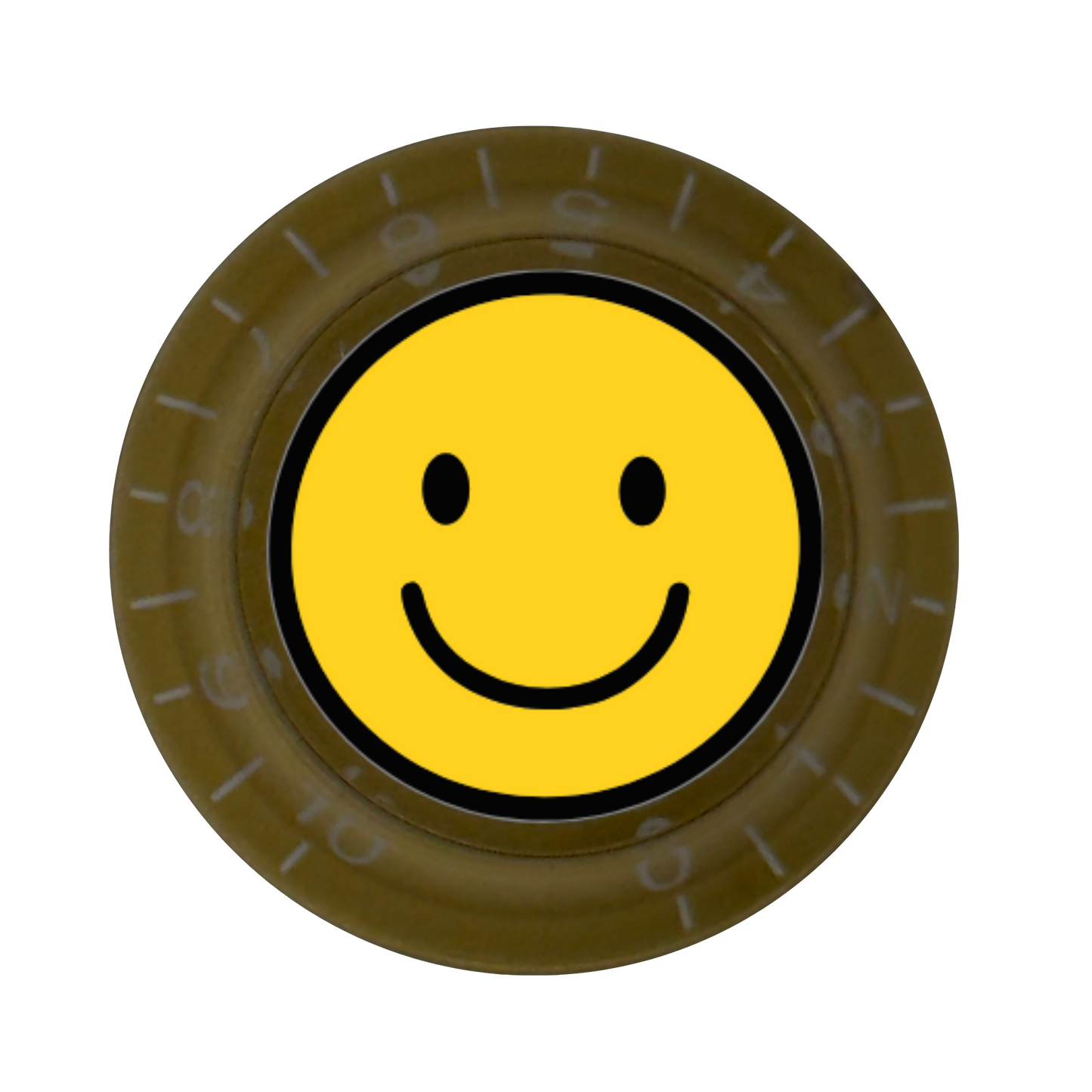 Custom Strums™ Smiley Face Top Hat-Style Knob (Single)