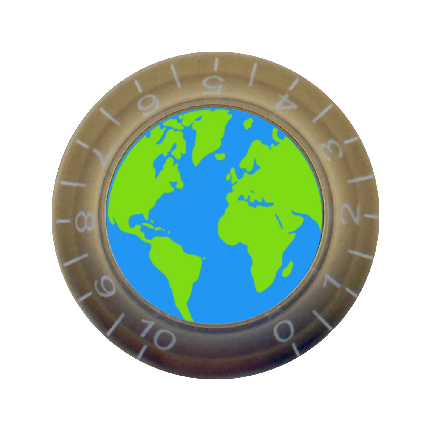 Custom Strums™ Earth Bell-Style Knob (Single)