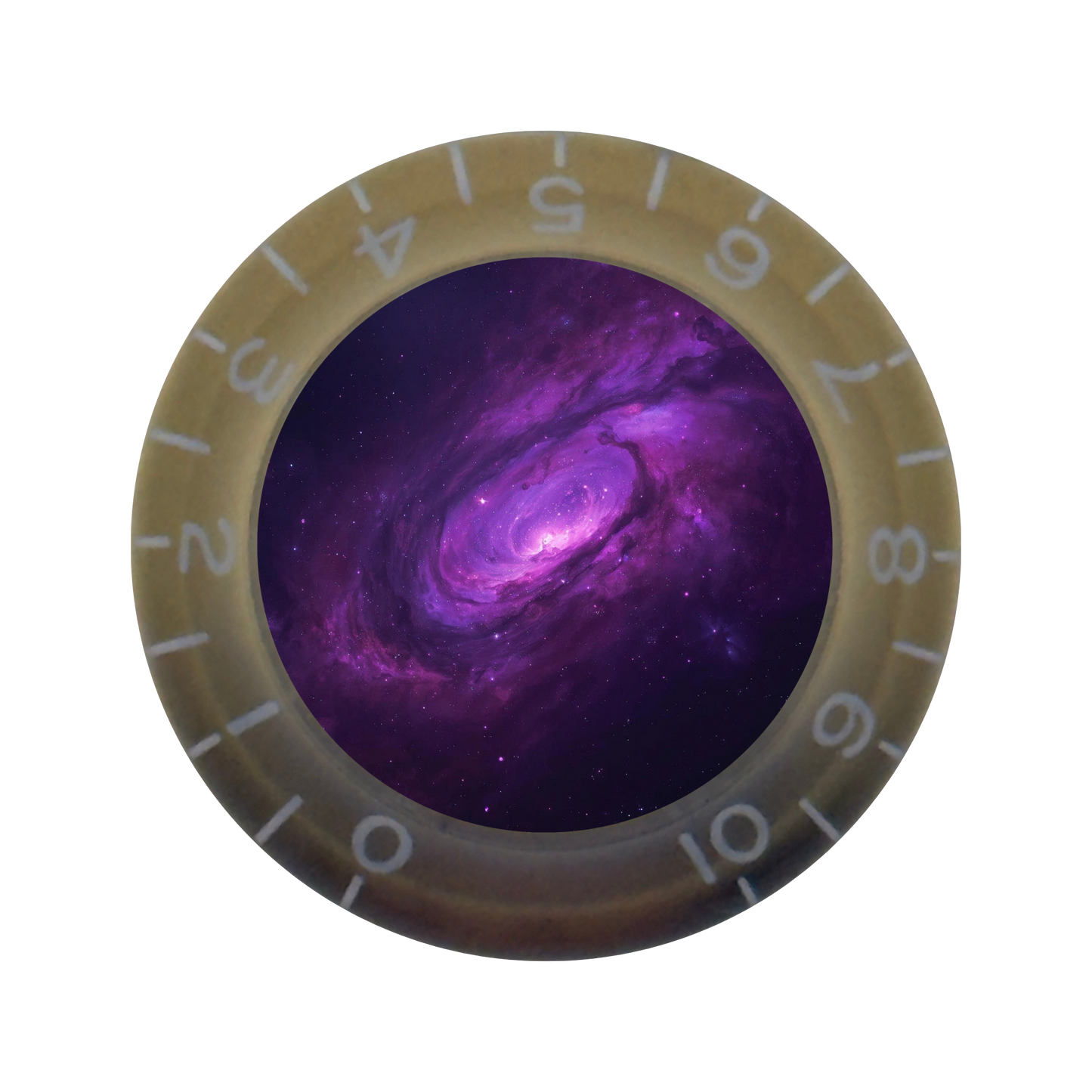 Custom Strums™ Purple Galaxy Bell-Style Knob (Single)