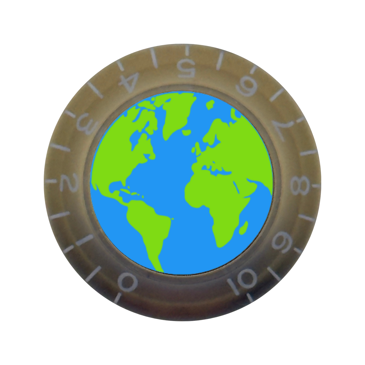 Custom Strums™ Earth Bell-Style Knob (Single)