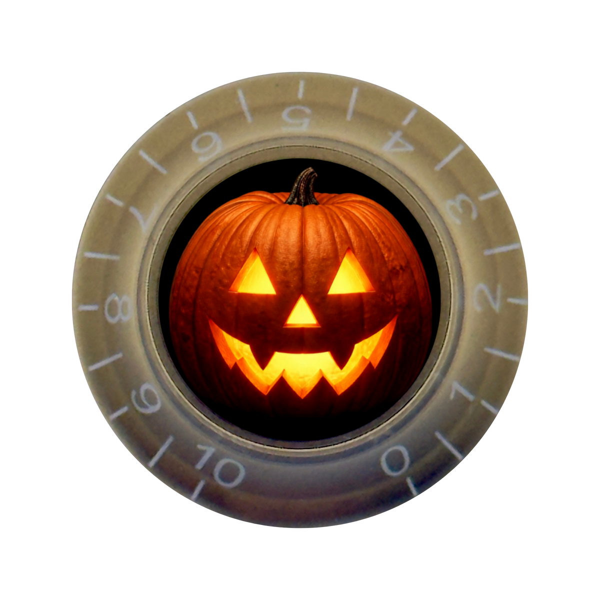 Custom Strums® Jack-o’-Lantern Bell-Style Knob Metric (Single)