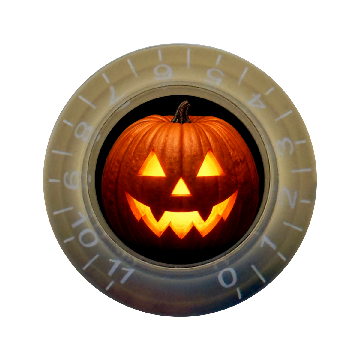 Custom Strums® Jack-o’-Lantern Bell-Style Knob Metric (Single)