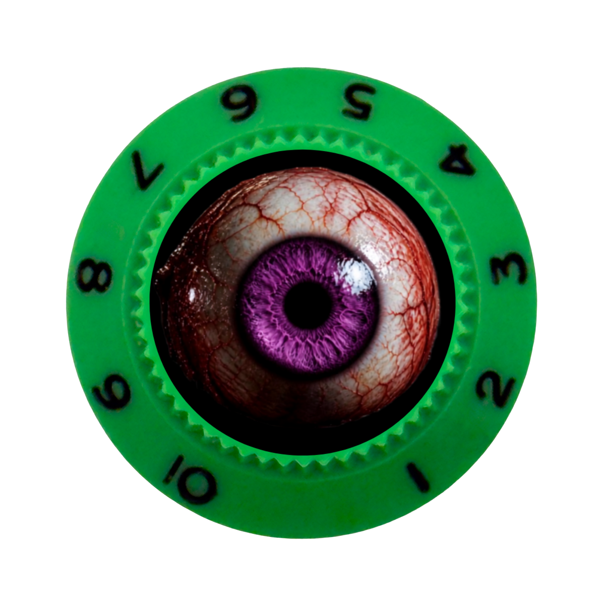 Custom Strums® Scary Purple Eyeball Strat-Style Knob (Single)