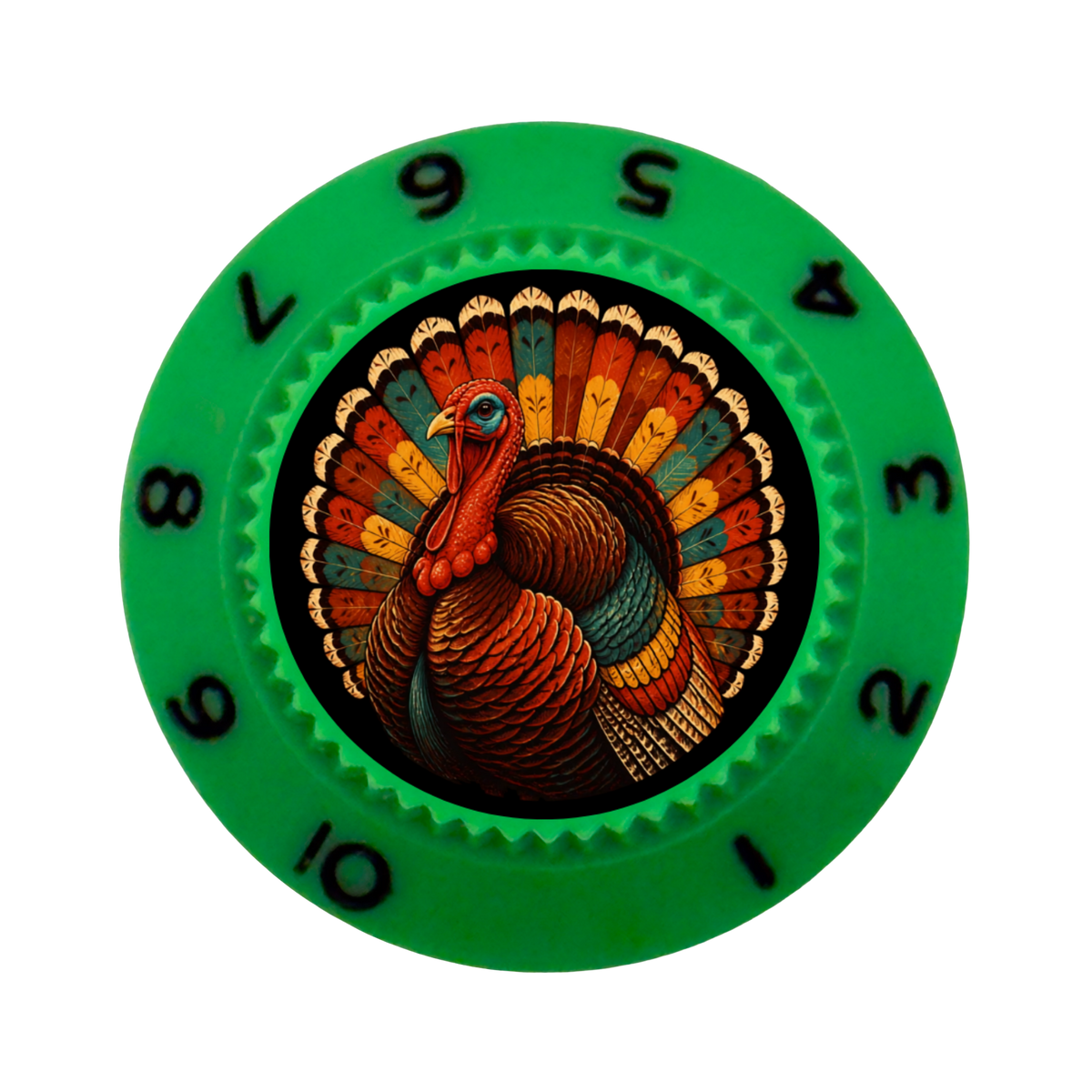 Custom Strums® Thanksgiving Turkey Strat-Style Knob (Single)