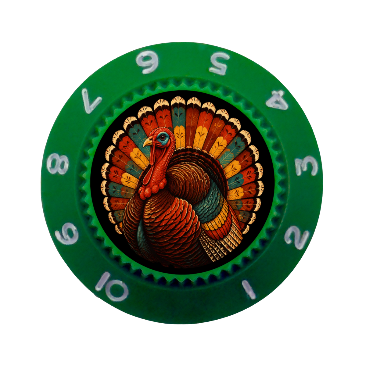 Custom Strums® Thanksgiving Turkey Strat-Style Knob (Single)