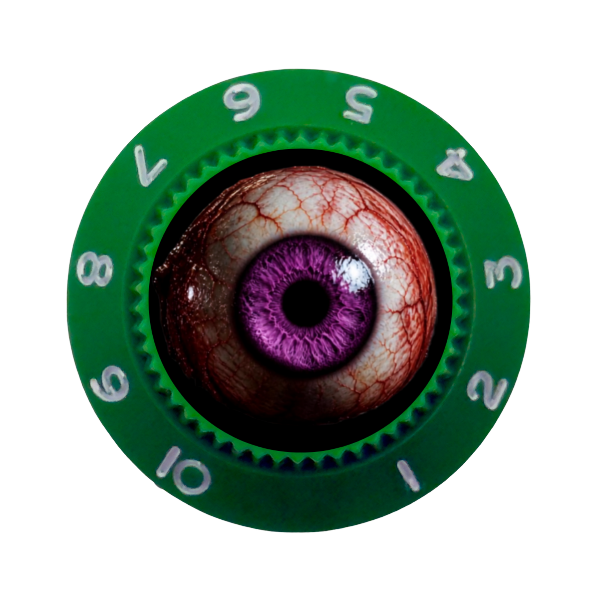 Custom Strums® Scary Purple Eyeball Strat-Style Knob (Single)