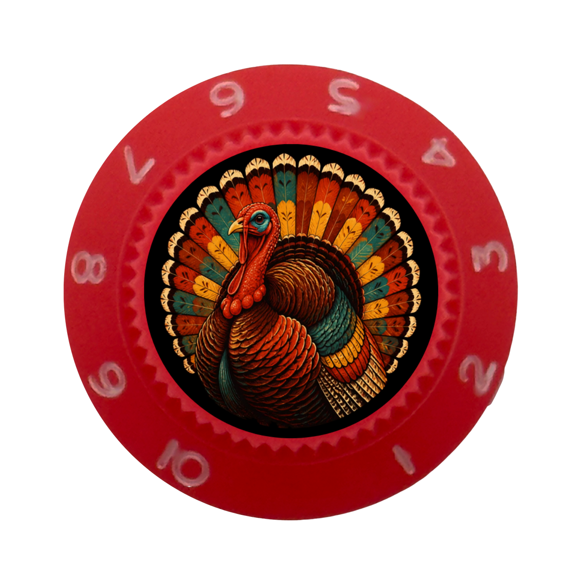 Custom Strums® Thanksgiving Turkey Strat-Style Knob (Single)