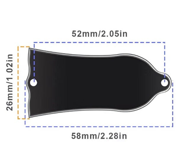 2 Hole Les Paul Truss Rod Cover | Personalized Full Color Guitar Cover