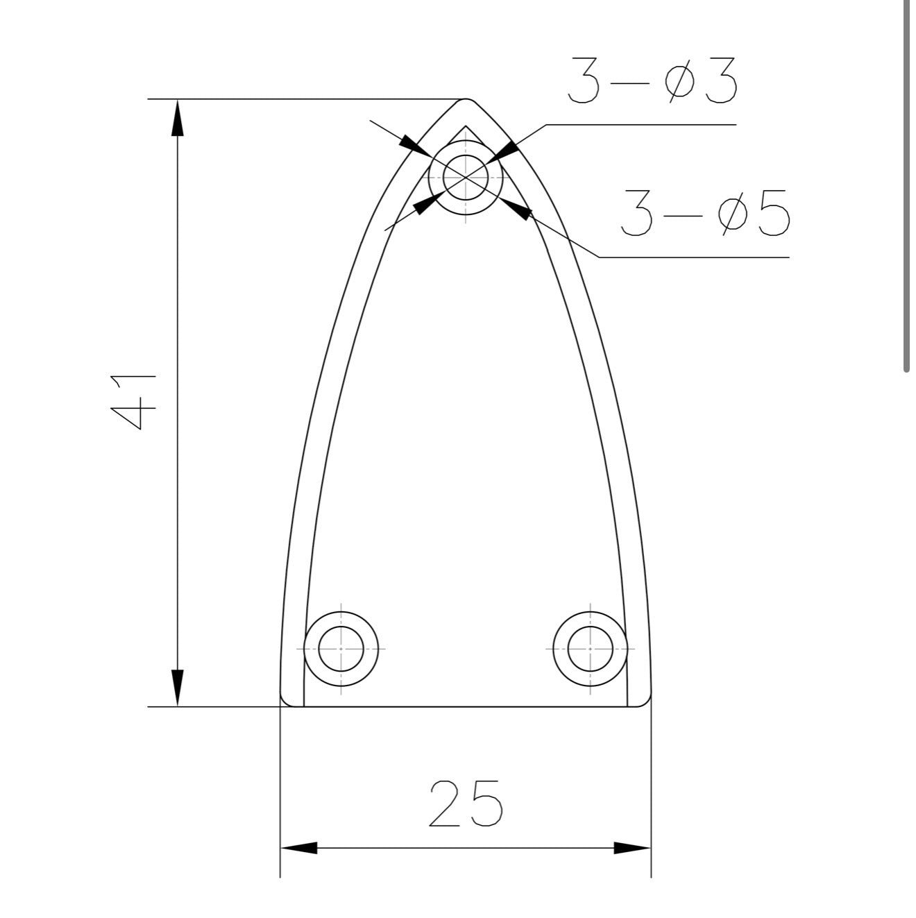 Small Spade Shape Truss Rod Cover 3 Holes | Personalized Full Color Guitar Cover
