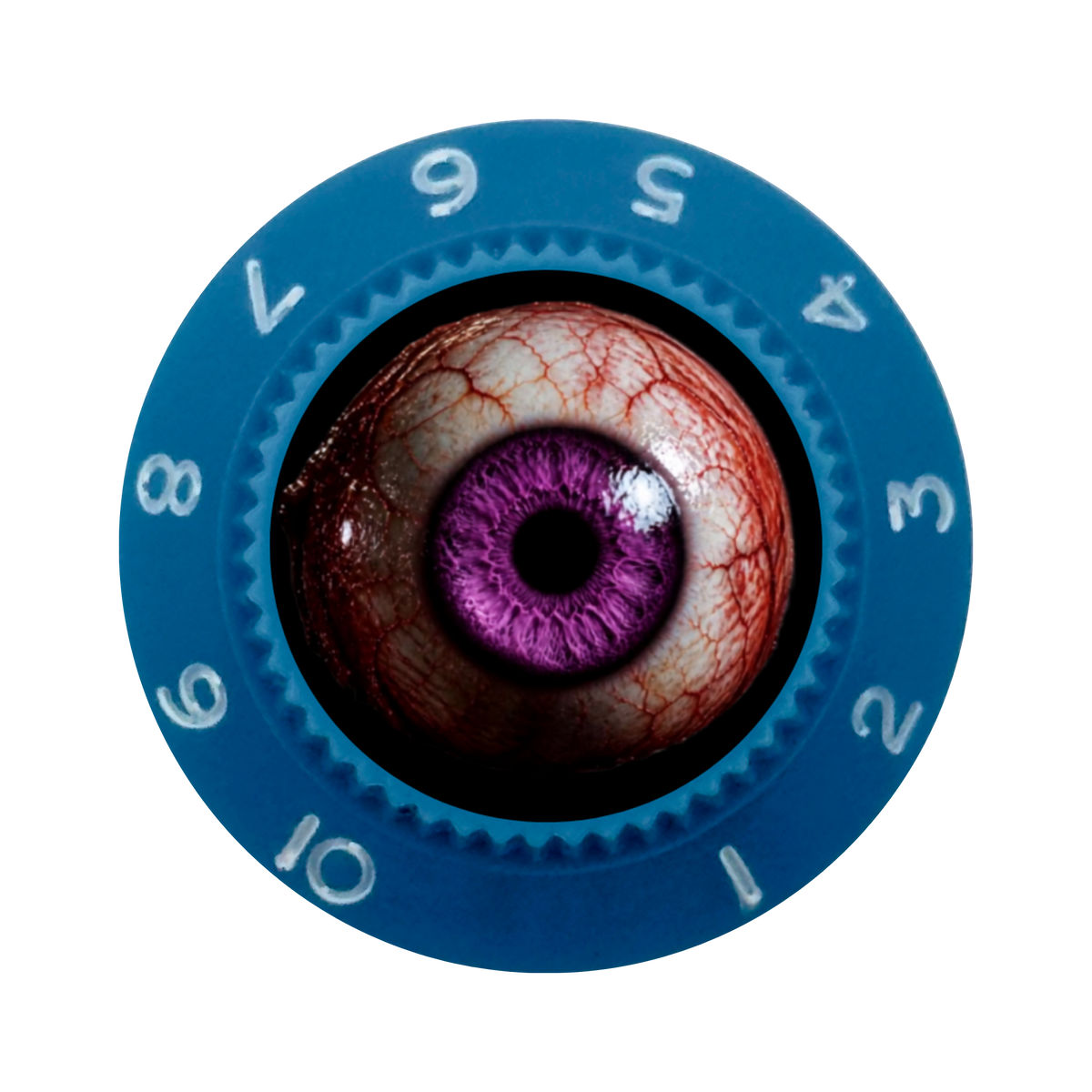 Custom Strums® Scary Purple Eyeball Strat-Style Knob (Single)