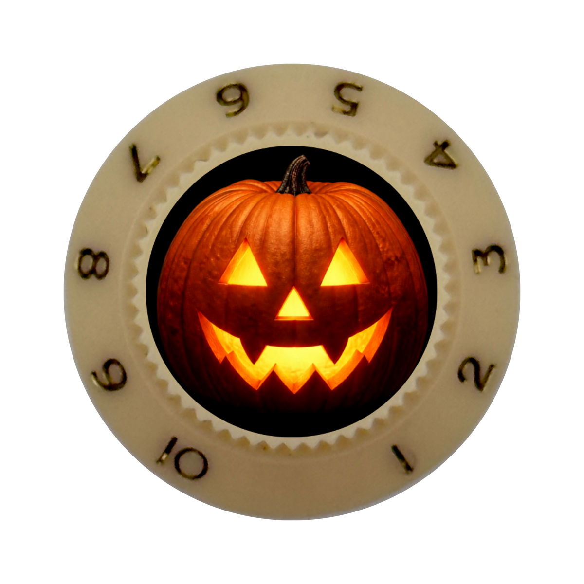 Custom Strums® Jack-o’-Lantern Strat-Style Knob (Single)