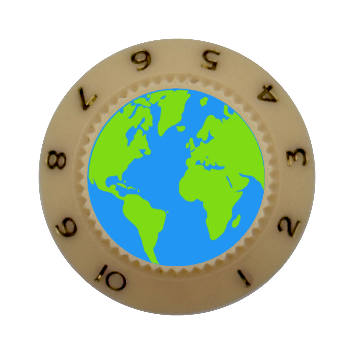 Custom Strums™ Earth Strat-Style Knob (Single)