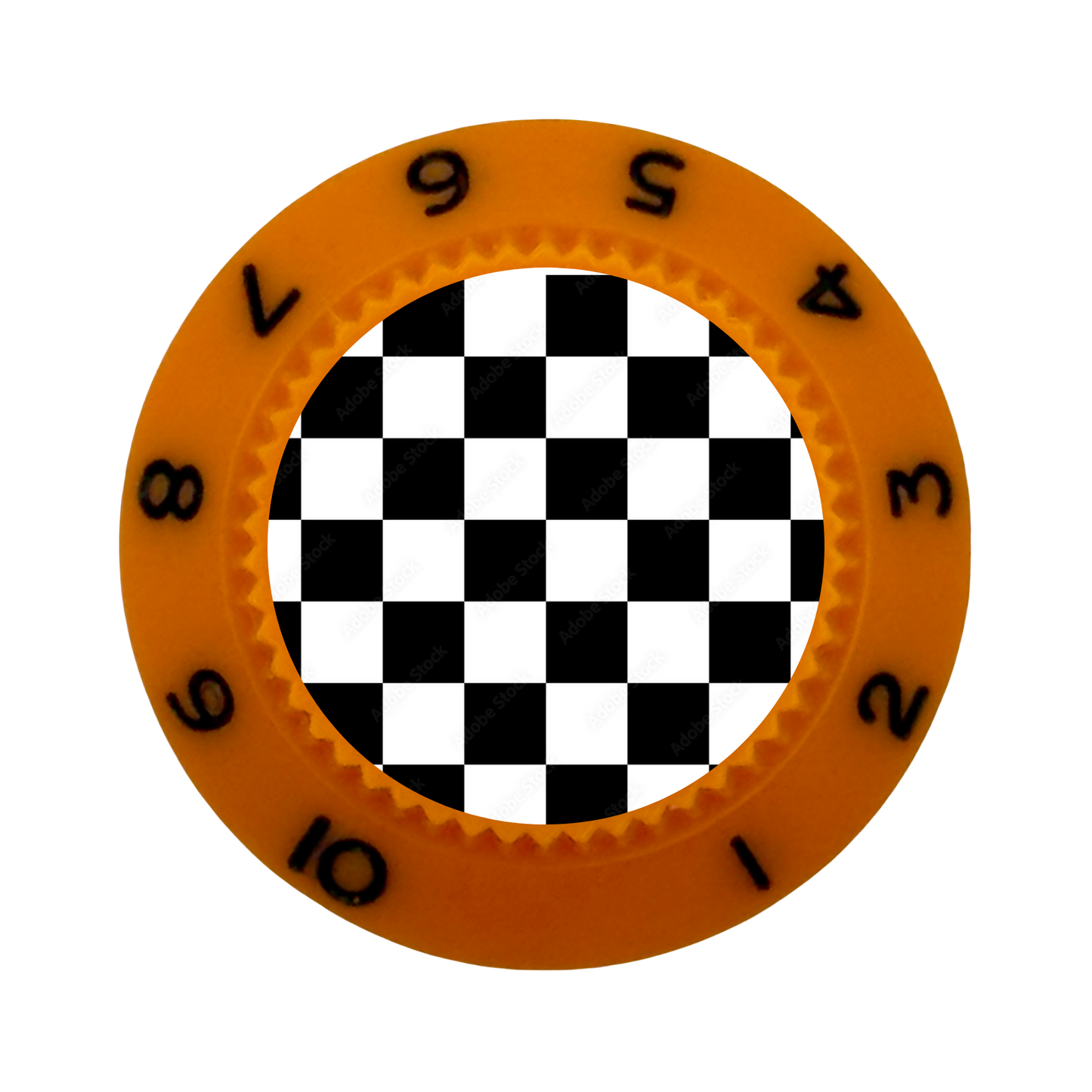 Custom Strums™ Checkerboard Strat-Style Knob (Single)