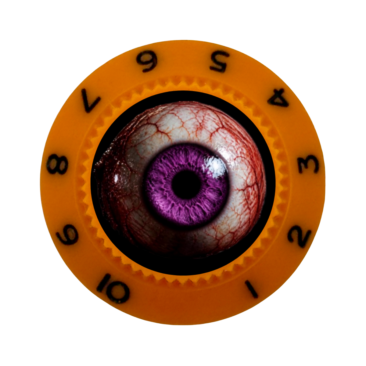 Custom Strums® Scary Purple Eyeball Strat-Style Knob (Single)