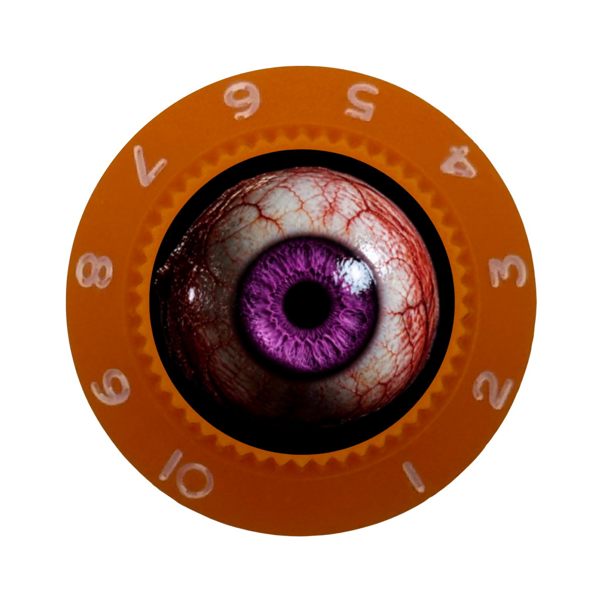 Custom Strums® Scary Purple Eyeball Strat-Style Knob (Single)