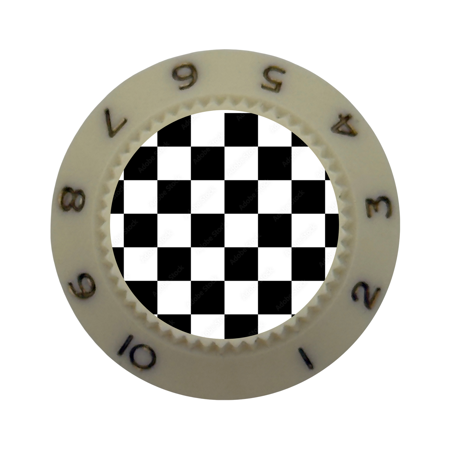 Custom Strums™ Checkerboard Strat-Style Knob (Single)