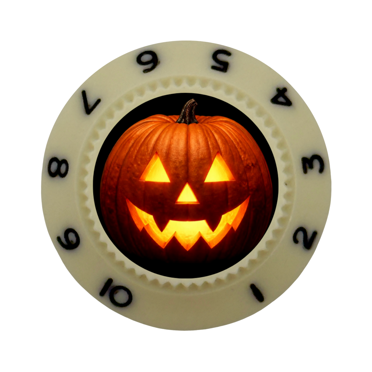Custom Strums® Jack-o’-Lantern Strat-Style Knob (Single)