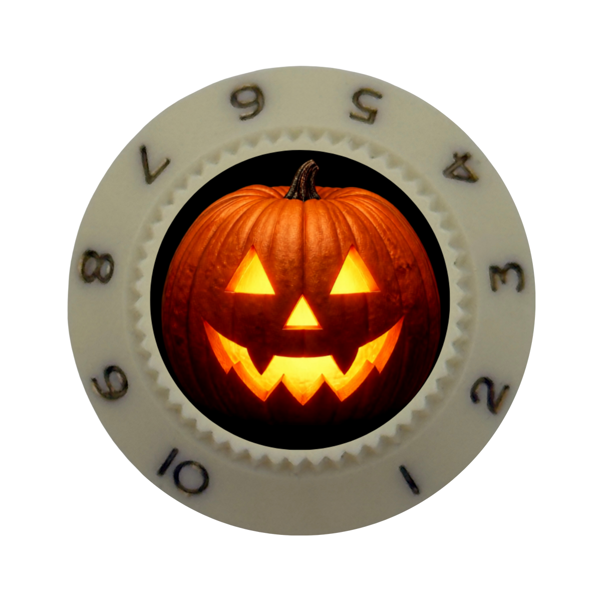 Custom Strums® Jack-o’-Lantern Strat-Style Knob (Single)