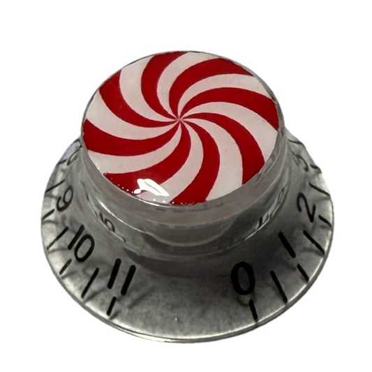 Custom Strums™ Peppermint Swirl Bell-Style Knob (Single)