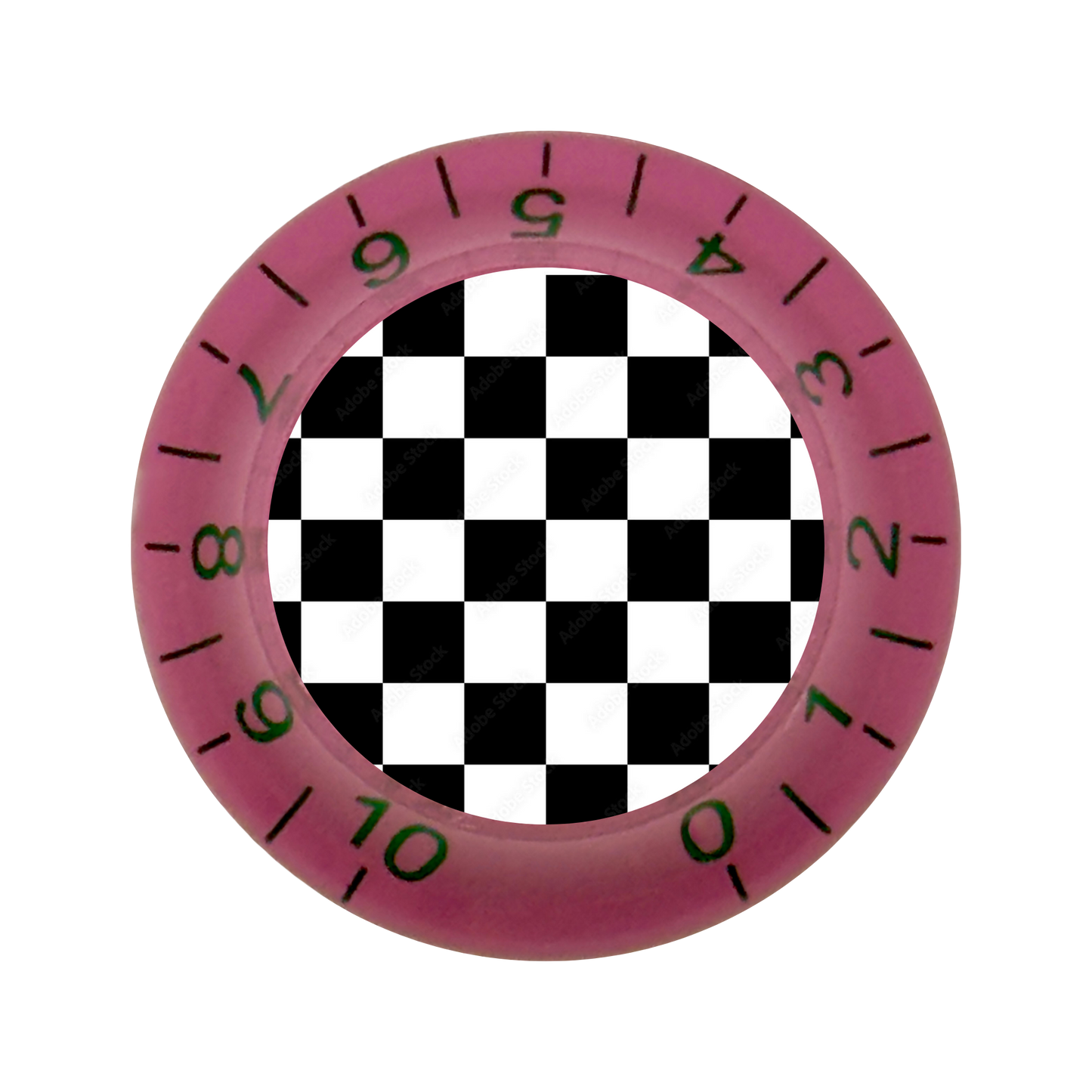 Custom Strums™ Checkerboard Bell-Style Knob (Single)