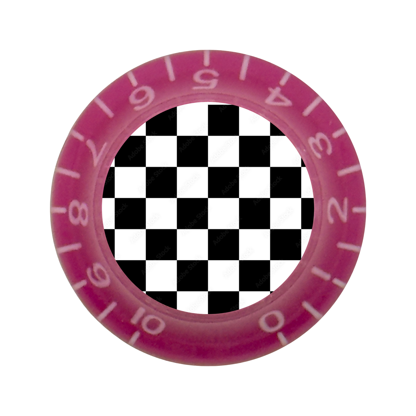 Custom Strums™ Checkerboard Bell-Style Knob (Single)