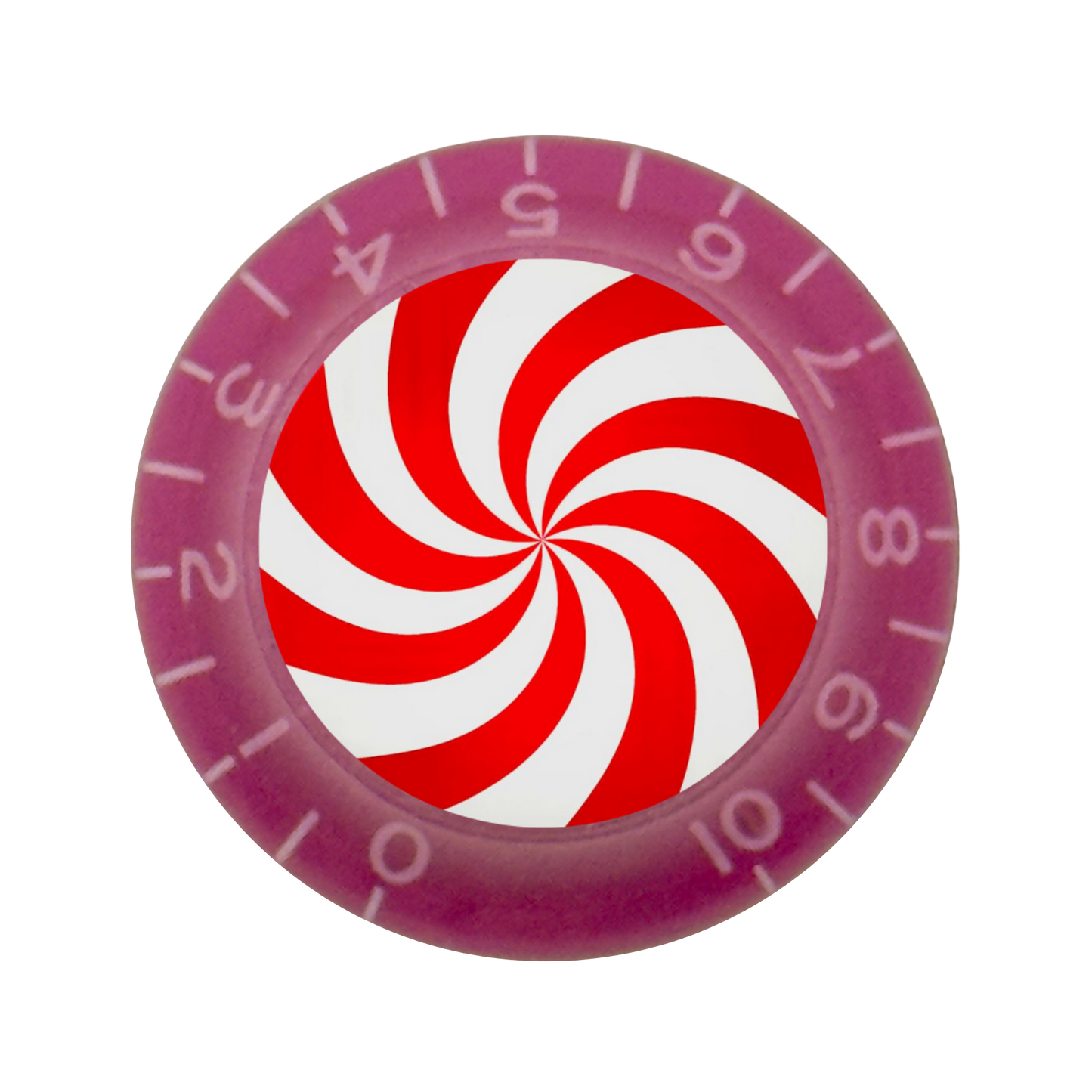 Custom Strums™ Peppermint Swirl Bell-Style Knob (Single)