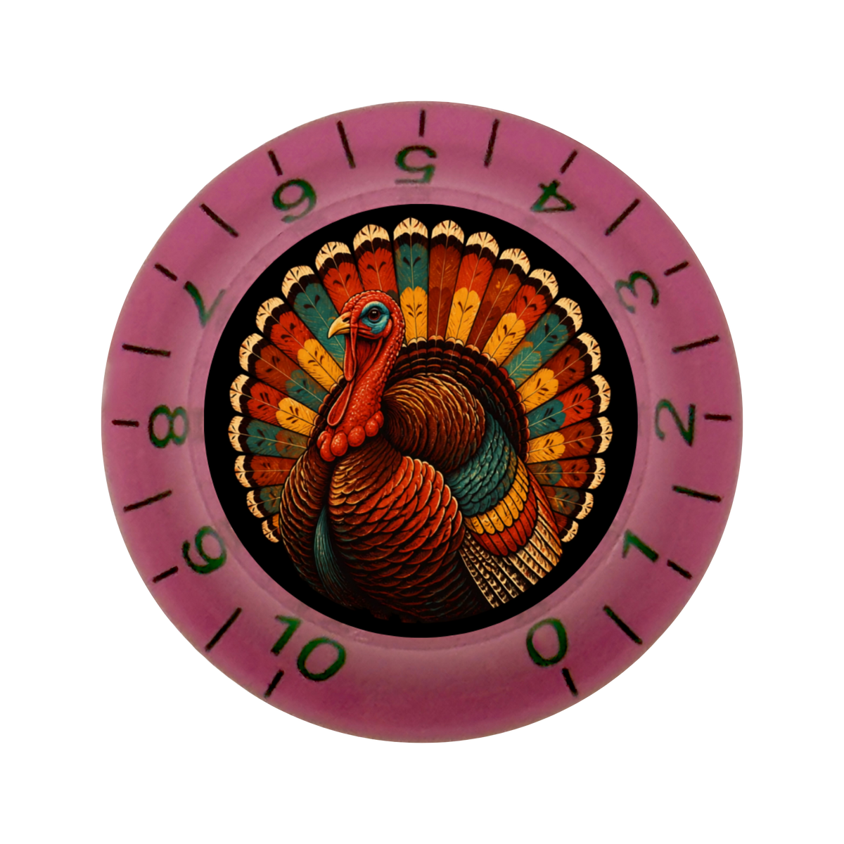 Custom Strums® Thanksgiving Turkey Bell-Style Knob Imperial (Single)