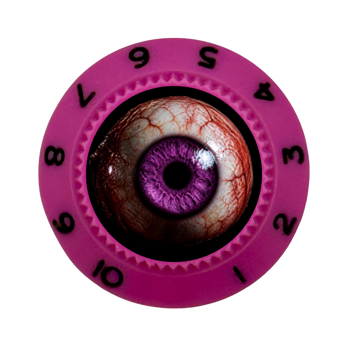 Custom Strums® Scary Purple Eyeball Strat-Style Knob (Single)