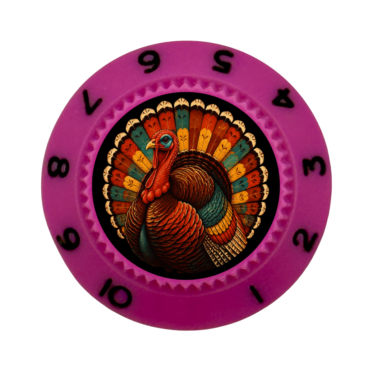 Custom Strums® Thanksgiving Turkey Strat-Style Knob (Single)