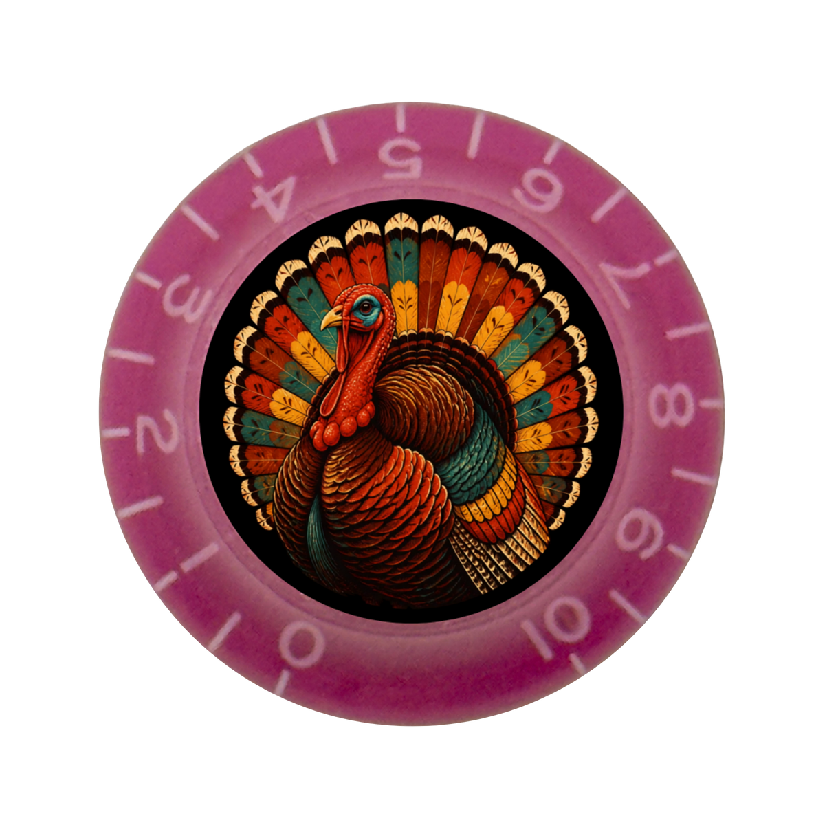 Custom Strums® Thanksgiving Turkey Bell-Style Knob Imperial (Single)