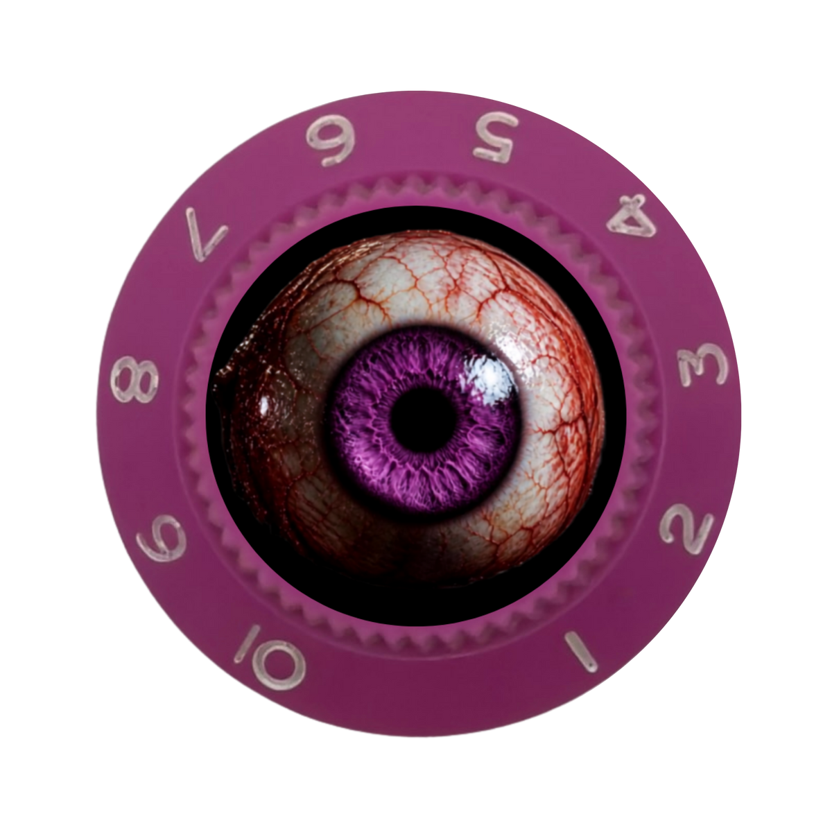 Custom Strums® Scary Purple Eyeball Strat-Style Knob (Single)