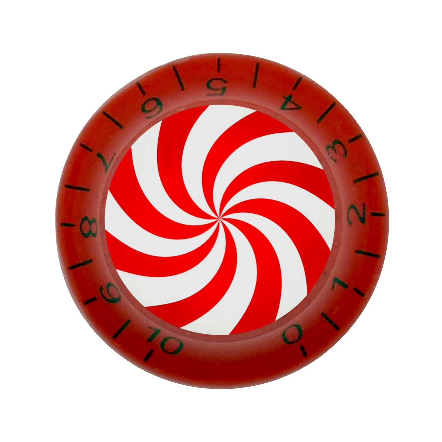 Custom Strums™ Peppermint Swirl Bell-Style Knob (Single)