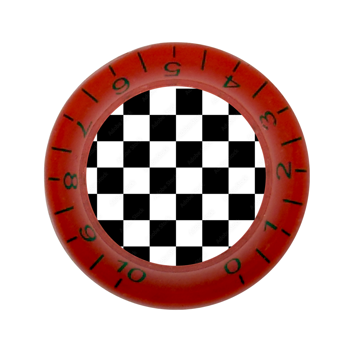Custom Strums™ Checkerboard Bell-Style Knob (Single)