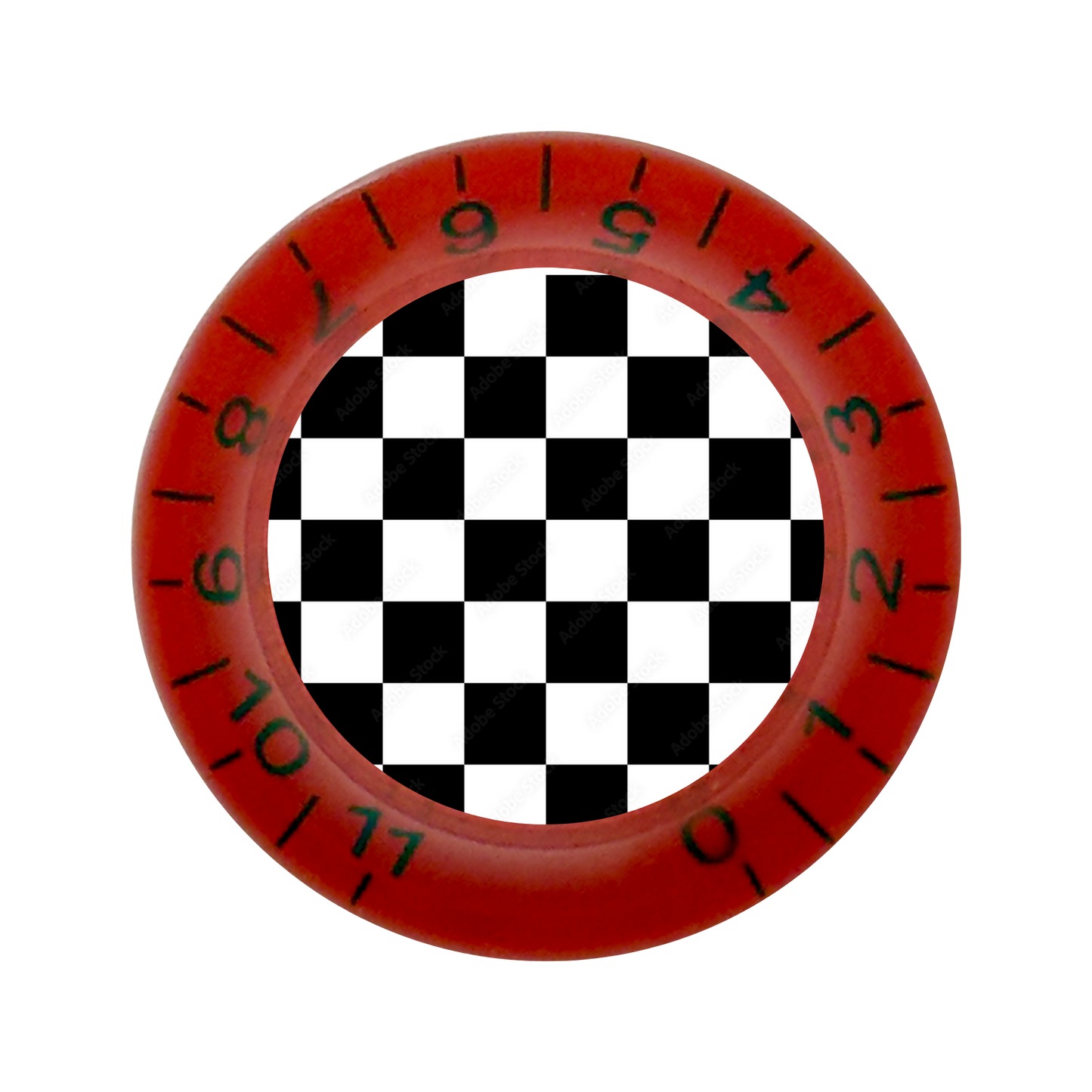 Custom Strums™ Checkerboard Bell-Style Knob (Single)